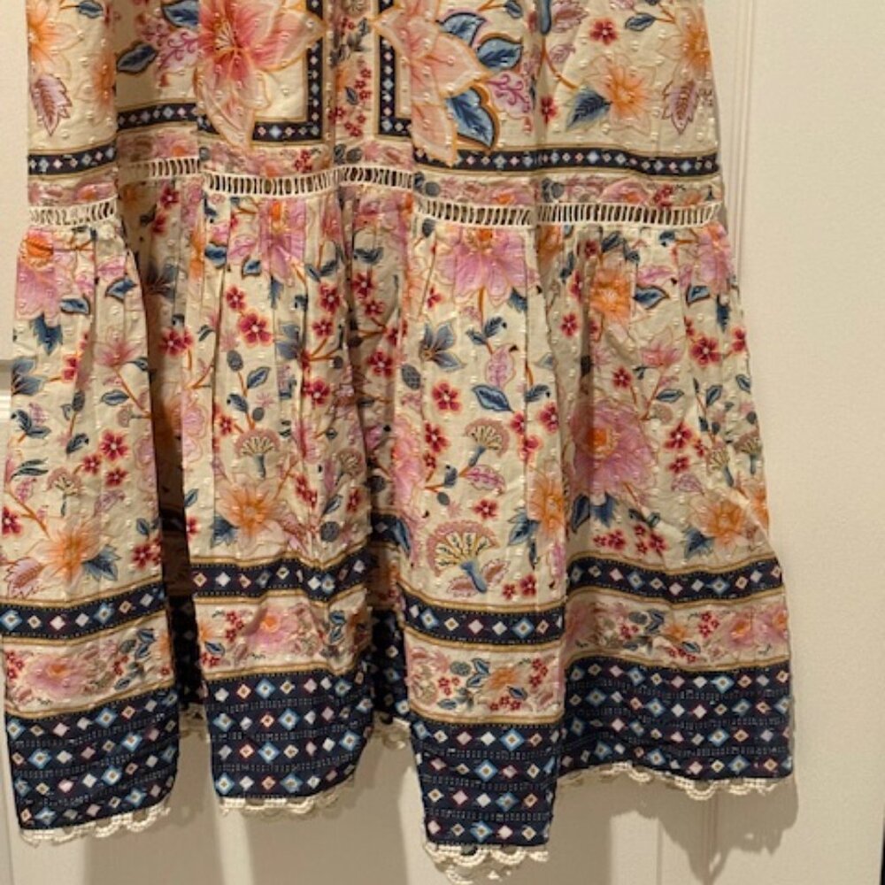 NWT Farm Rio | Cream Superbloom Tapestry Maxi Dress | Floral | Size: XS - Picture 6 of 16